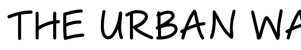 The Urban Way font preview